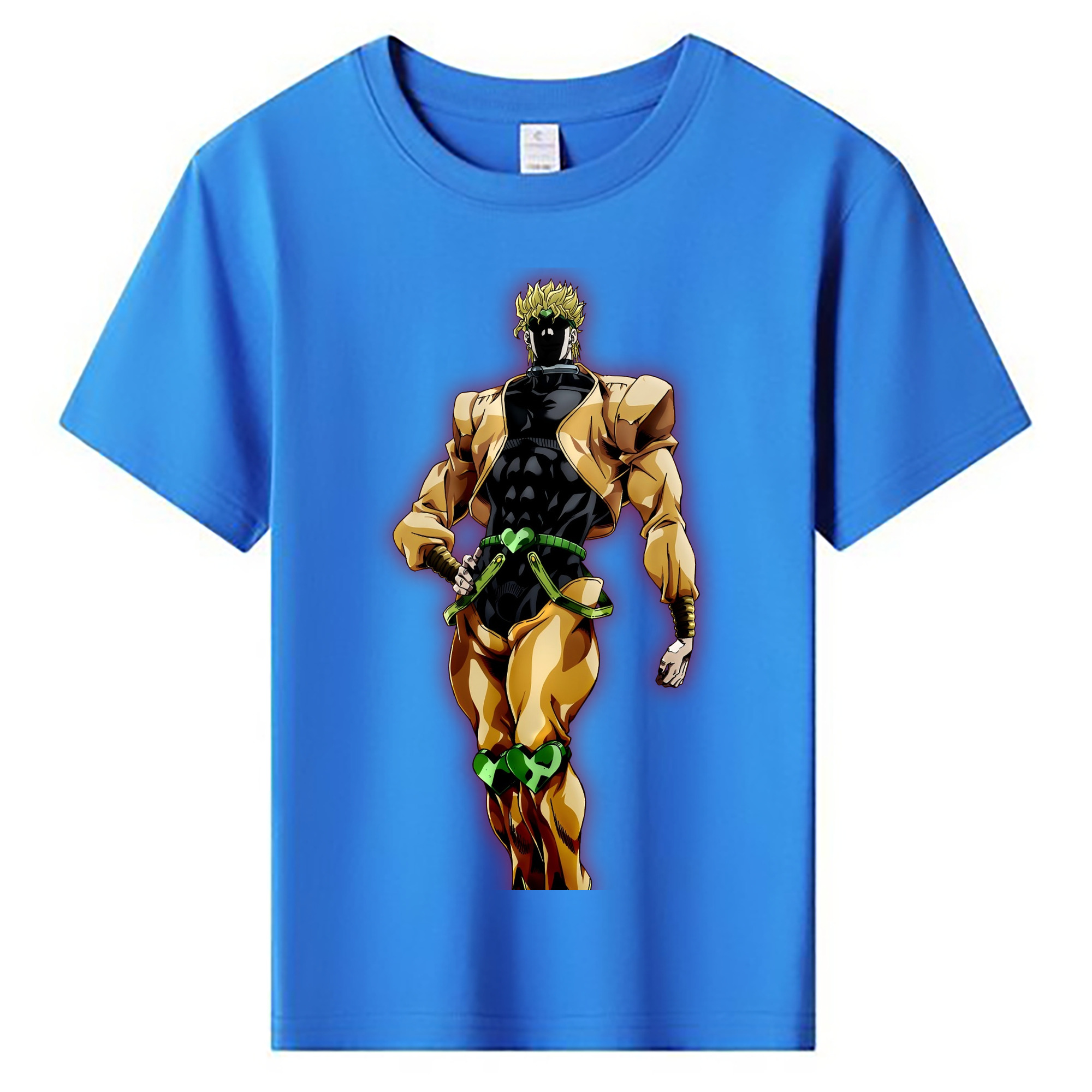 （画像用） ジョジョの奇妙な冒険 ディオ?ブランドー JoJo's Bizarre Adventure Dio Brando 綿100％キッズTシャツ（フロントプリント）